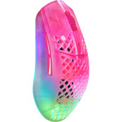 Гейминг мишка SteelSeries - Aerox 3 WL Gen 2, оптична, безжична, Magenta Haze